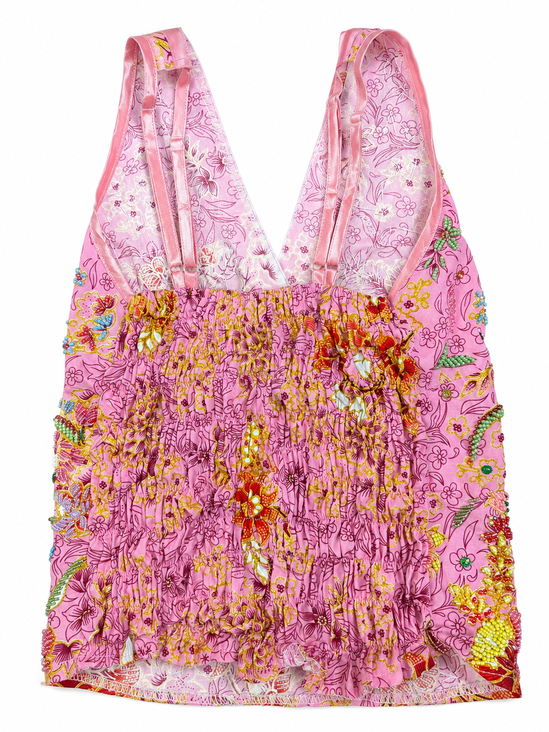 Luna Sparkle Crystal Floral Camisole Top