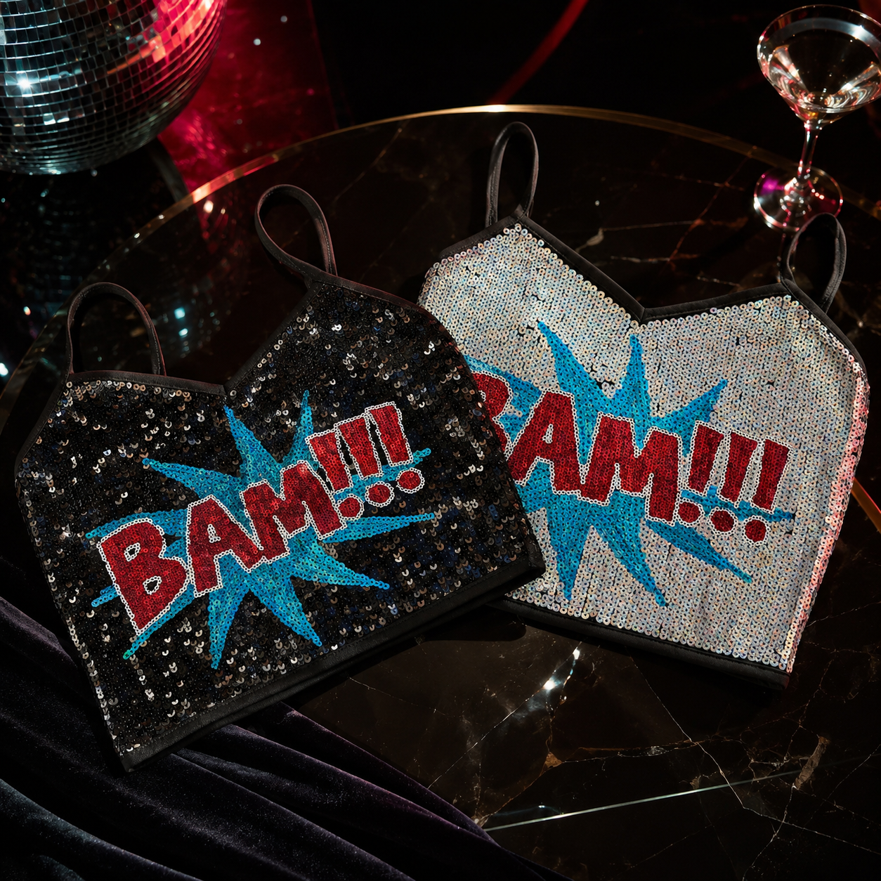 BAM Sequin Graphic Camisole Top